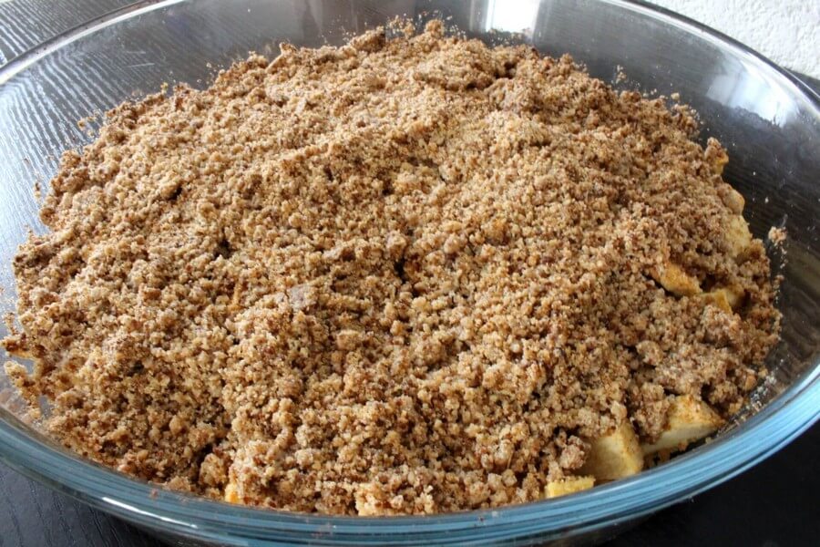 Crumble aux pommes IG bas